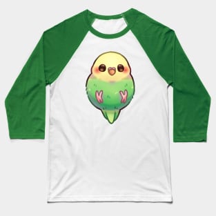 Green Parakeet Baseball T-Shirt